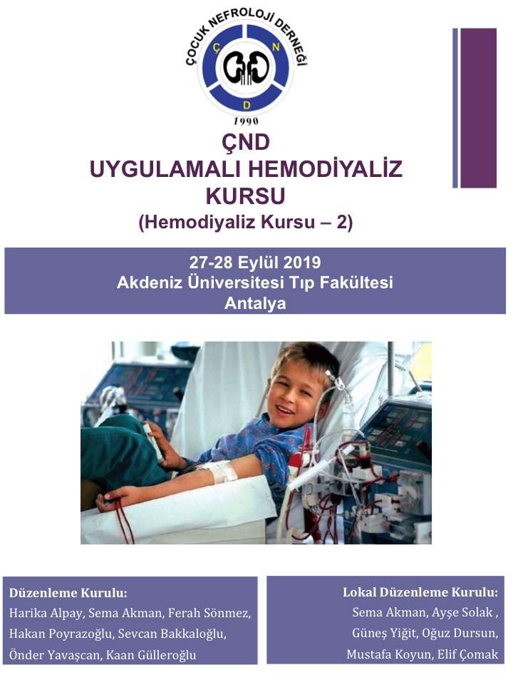 ÇND Uygulamalı Hemodiyaliz Kursu